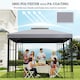 image 6 of Outsunny 3 x 3m Gazebo Canopy Roof Replacement Top Cover Spare Part Light Grey Top Cover Only