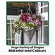image 4 of Marco Paul Slate Rattan Cone Having Basket 14" Grey