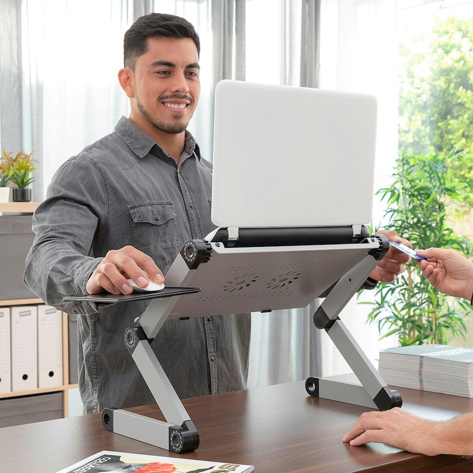 image 1 of Adjustable Multi-position Laptop Table Omnible InnovaGoods N/A