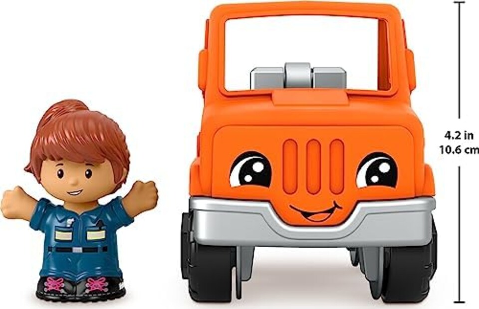 image 1 of Fisher Price Little People Toddler Toy Help And Go Tow Truck And Figure