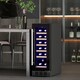 image 2 of HOMCOM Freestanding / Built-in Wine Cooler Fridge, 19 Bottle, Black | Black