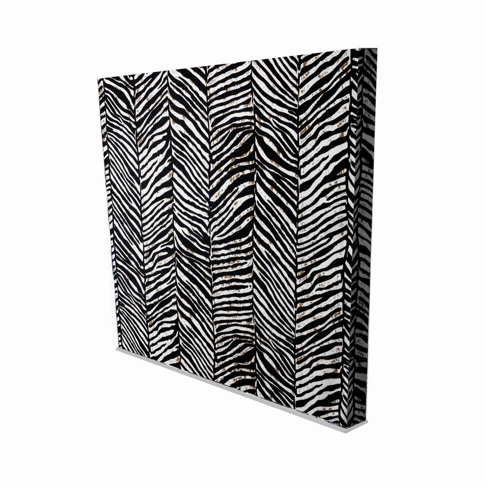image 1 of Zebra Animal Print (Canvas Print) 46 x 46 x 4cm