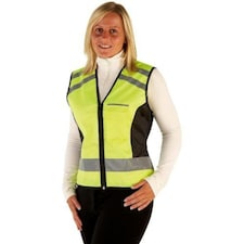 HyVIZ Please Pass Wide & Slow Reflective Waistcoat - Yellow/Black - Large