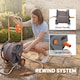 image 5 of Outsunny Hose Reel Cart with Wheels, 45+2m Garden Hose Reel, Orange | Orange | Orange and grey