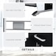 image 4 of HOMCOM Computer Desk Drawer PC Writing Wooden Workstation Keyboard Black