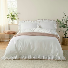 Wylder Blousey Cotton Ruffle Double Duvet Cover Set Multi | Double