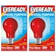 image 1 of Eveready B22 GLS 40W 1950k Fireglow Red Light Bulb  - Pack of 2