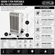 image 8 of 1500W 7 Fin Portable Oil Filled Radiator Electric Heater