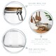 image 2 of Argon Tableware Wooden Clip Lid Storage Jars - 500ml - Black Seal - Pack of 6