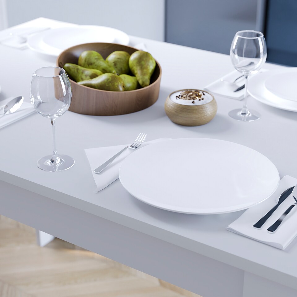 image 1 of Vida Designs Medina 4 Seater Dining Table, White