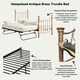 image 9 of Hampstead Traditional Antique Brass Distressed Effect Single Metal Bed Frame & Guest Trundle