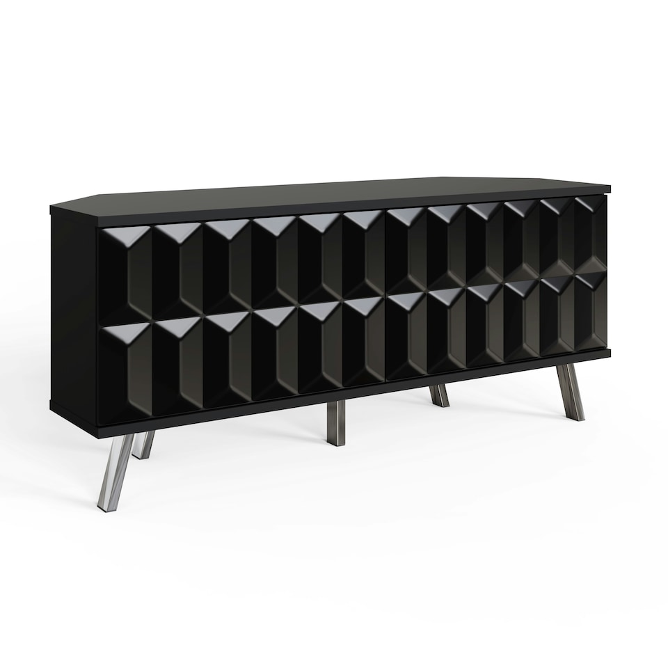 image 1 of Frank Olsen Elevate 1200 Corner Tv Cabinet Grey | Grey