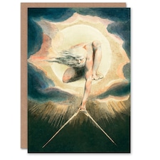 William Blake Art Card Ancient of Days Setting Compass to Earth