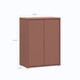 image 7 of Alice Springs Tall 2 Door Cupboard with Push-to-Open Doors in Terracotta
