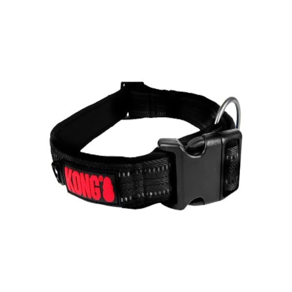 KONG Adjustable Collar Black S 16Mm W 25-35Cm L