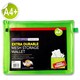 image 1 of A4+ Extra Durable Caterpillar Green Mesh Wallet by Premto