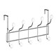 image 1 of Interiors by Premier Over Door Hanger, 10 White Ball Hooks Door Hanger, Space-Saving Door Hanger for Living Room and Hallway