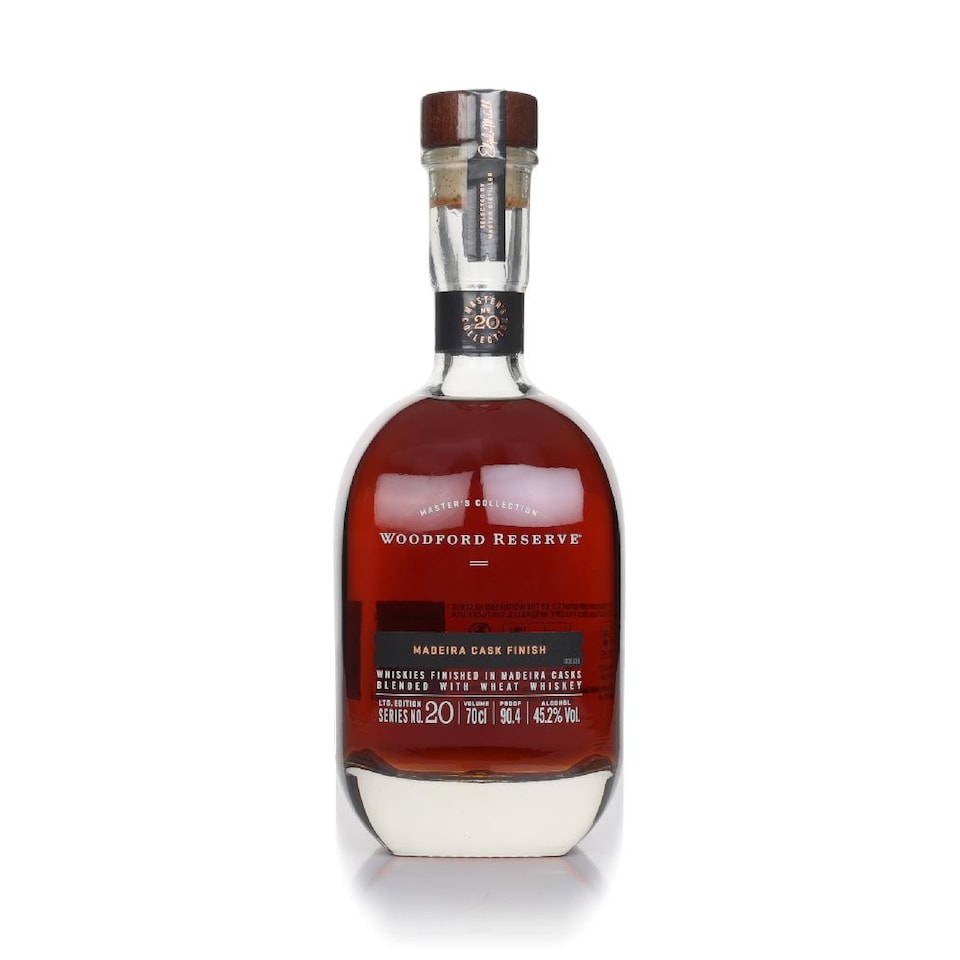 image 1 of Woodford Reserve - Master's Collection - Madeira Cask Finished Bourbon Whiskey | Clear | rich, dried fruit and nutty flavors with hints of dark cherries, raisins, and toasted oak | 1