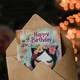 image 3 of Cat Lover Lady Party Hat Cute Floral Portrait Her Birthday Card