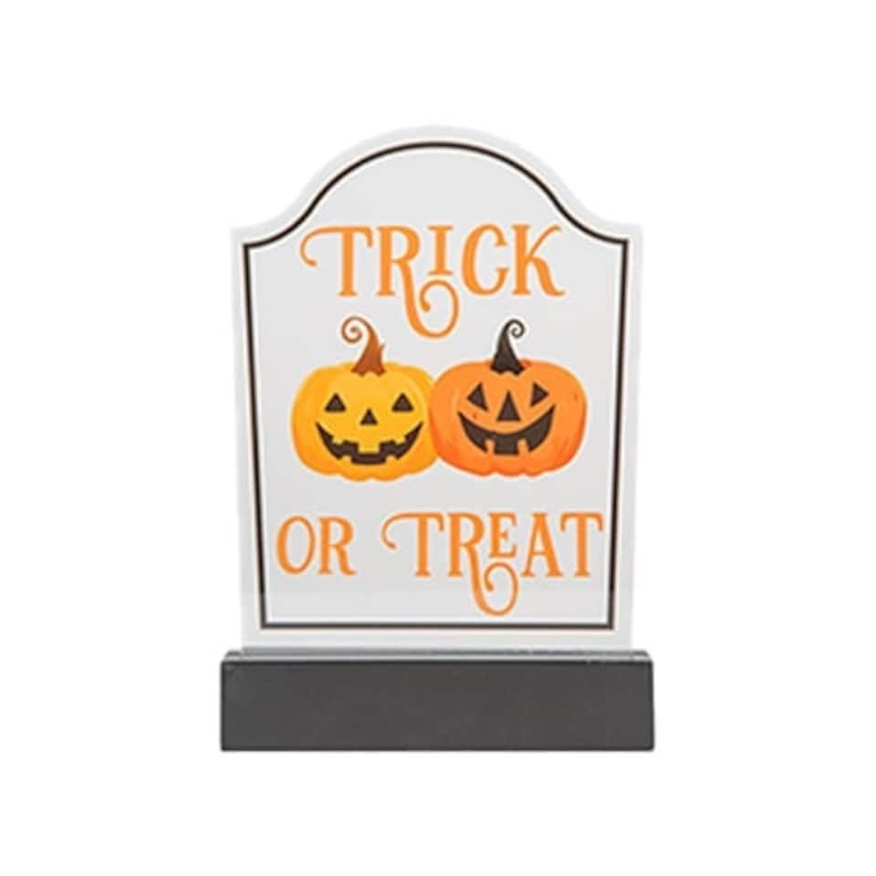 Trick or Treat Halloween Tombstone Ornament Decoration