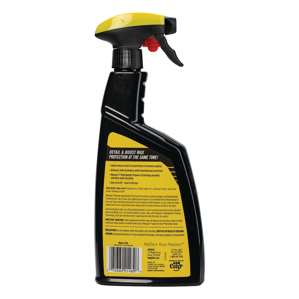 image 1 of Meguiar's Ultimate Quik Detailer Hydrophobic Spray UQD 709ml G201024EU