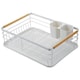 image 1 of Living and Home Dish Drainer Rack with Removable Drainboard - White | White