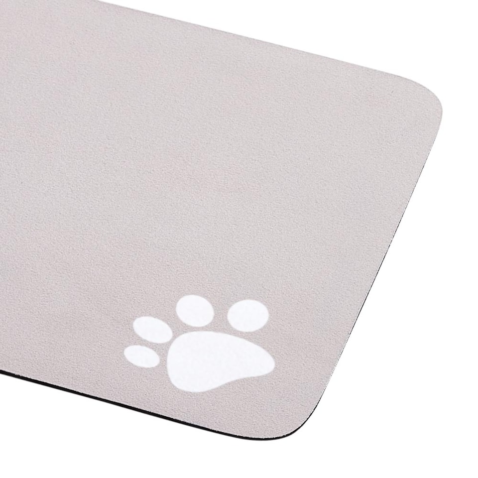 image 1 of Living and Home Antislip Diatom Mud Pet Feeding Mat | Multi | Light Grey