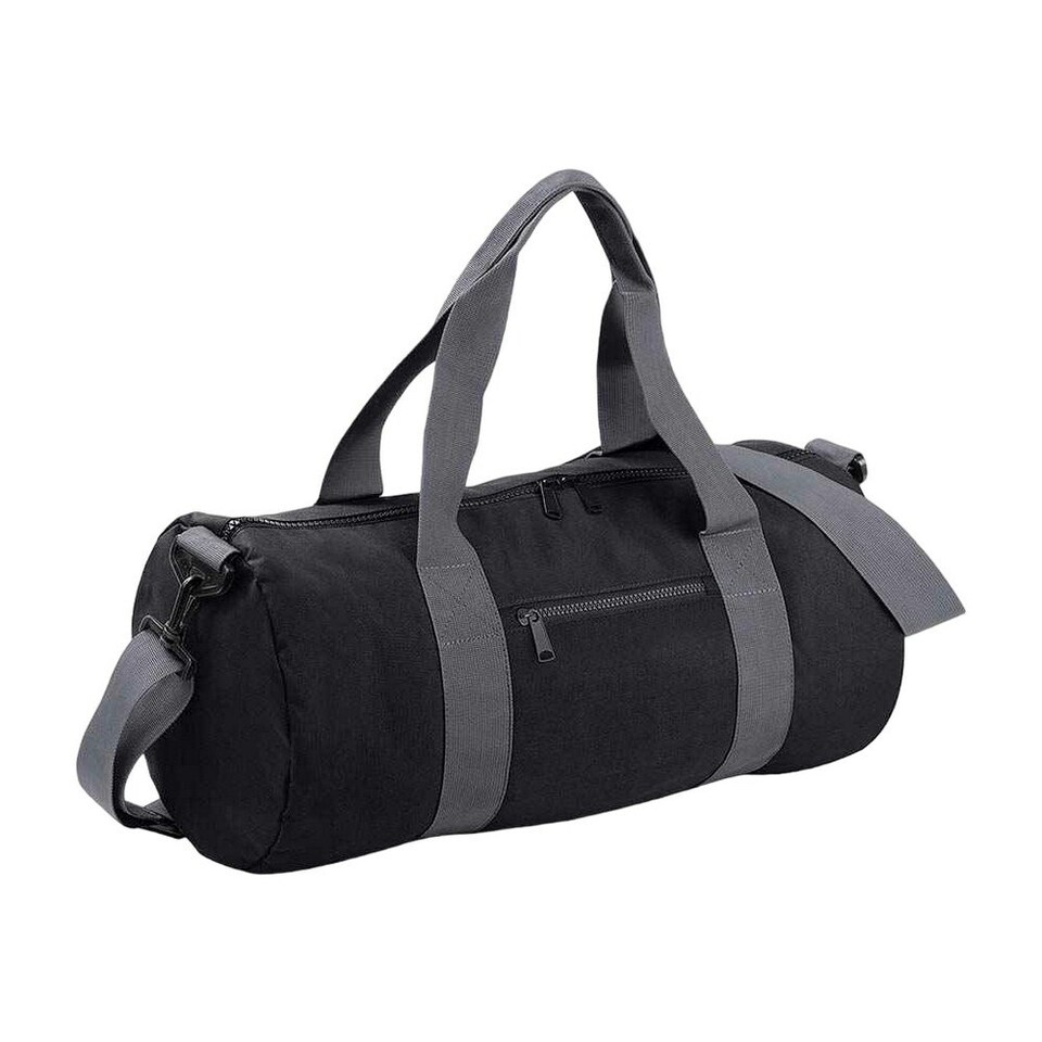 image 1 of Bagbase Original 20L Duffle Bag - Black/Grey - One Size