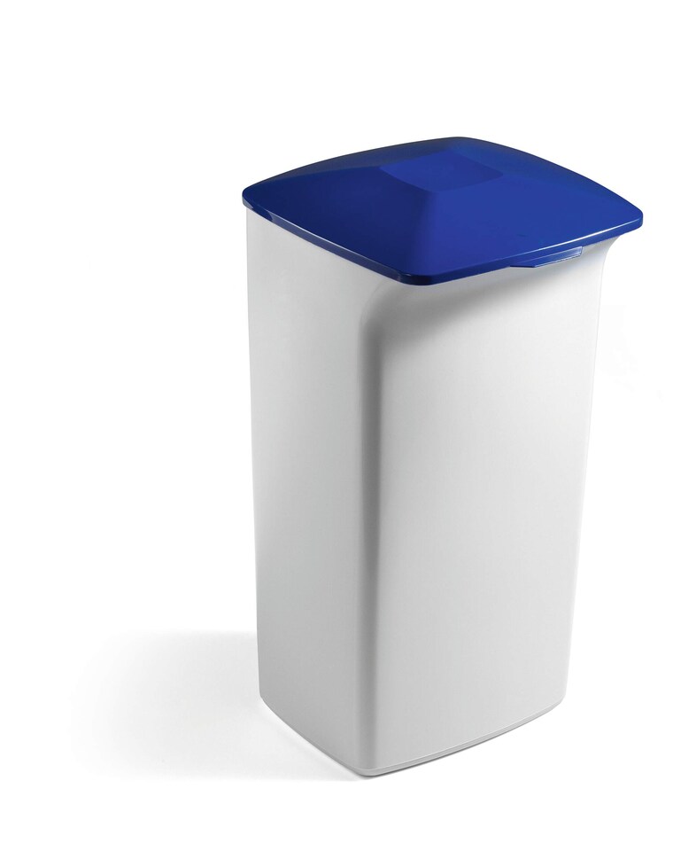 image 1 of Durable 40L Square Waste Bin Grey | Strong Stylish Recycling Bin | DURABIN | Grey