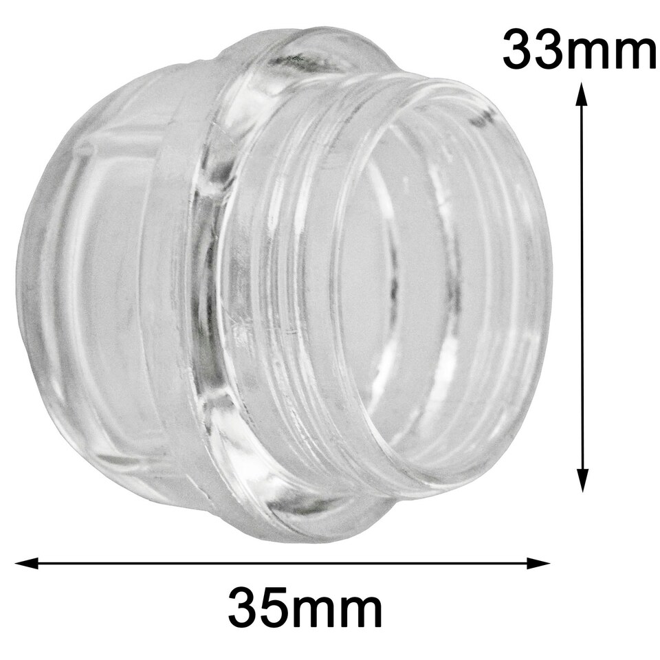 image 1 of SPARES2GO Lamp Light Lens Glass Cover compatible with Hotpoint Oven Cooker