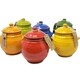 image 2 of Verano Spanish Ceramics Selena Glazed Storage Jar - 23cm Orange Orange