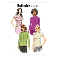 Butterick 6134 Paper Sewing Pattern – Women’s Top, UK Sizes 14–16–18–20–22, Easy