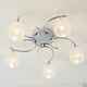 image 4 of Boyer 5 Light Semi Flush Multi Arm Ceiling Light Chrome, G9