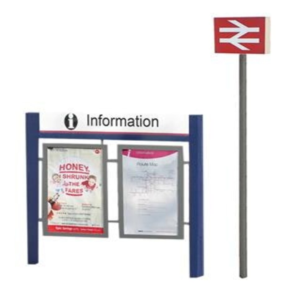 Bachmann Scenecraft Station Signage Set (Pre-Built)