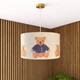 image 1 of CGC Blake 45cm Oatmeal Linen Teddy Bear Children's Lampshade