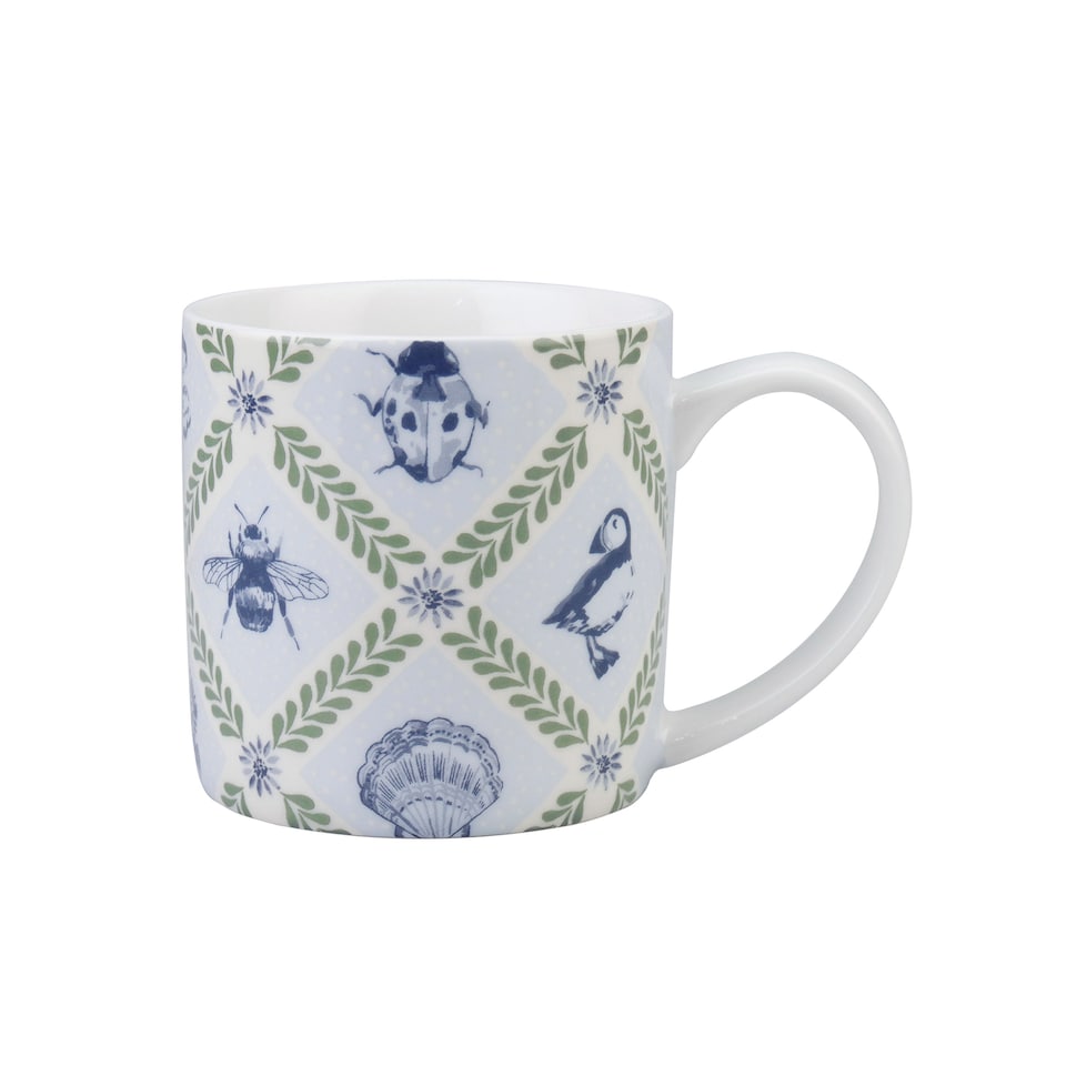 image 1 of Ulster Weavers Coastal Treasures Mug - New Bone China Blue