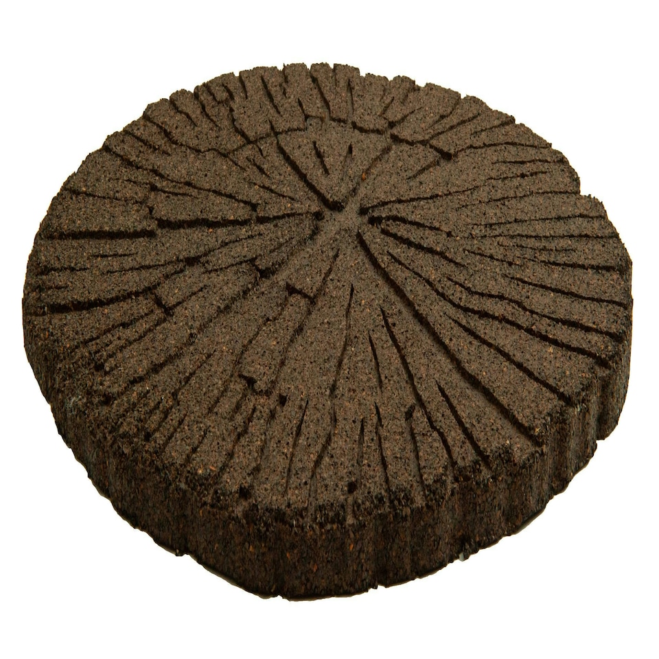 image 1 of Eco-Friendly Garden Stepping Stones - Cracked Log Brown (Pack of 4)