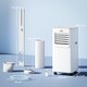 image 7 of HOMCOM 7000 BTU Mobile Air Conditioner Indoor Portable AC Unit w/ RC, White