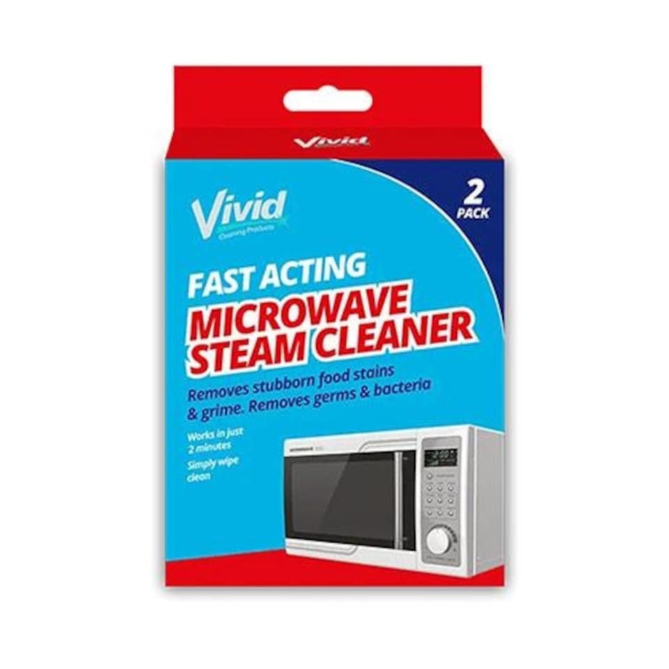Fast Acting Microwave Steam Cleaner - Pack of 2