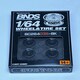image 4 of BNDS Custom Wheel Parts Wheel and Tyre Set Gloss Black 1:64 MOT Hobby BC26403SBK