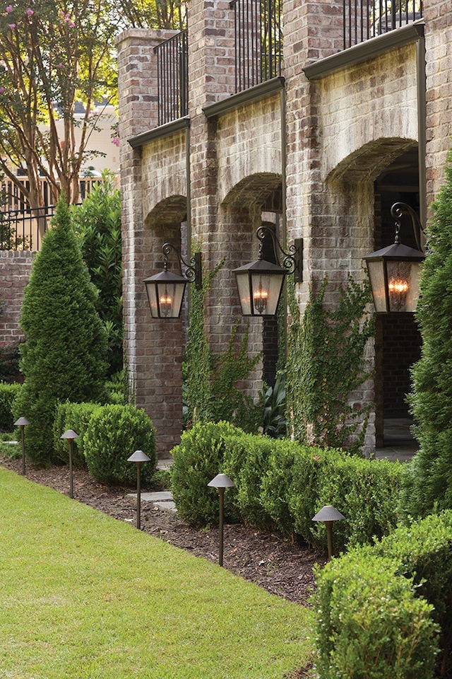 image 1 of Trellis 4 Light Outdoor Large Wall Lantern Light Regency Bronze IP44, E14