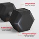 image 3 of HOMCOM 20KG Single Rubber Hex Dumbbell Portable Hand Weights Dumbbell Home Gym