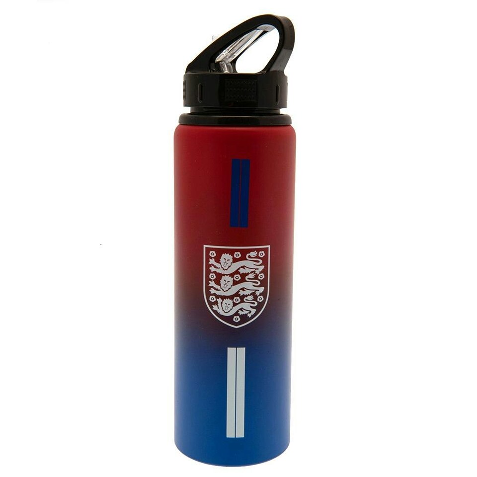England FA Crest Aluminium Bottle - Red/Blue/White - One Size