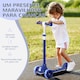 image 6 of AIYAPLAY Kids 3 Wheel Scooter for 2-6 Years Old w/ Adjustable Height, LED Light, TPE Handlebar 
