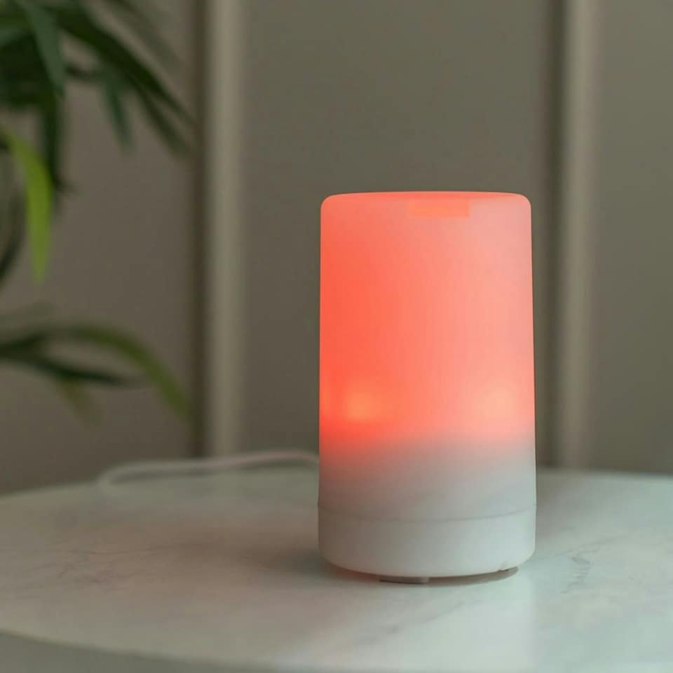 image 1 of ValueLights White Diffuser Aroma Lamp Essential Oil Colour Changing | White