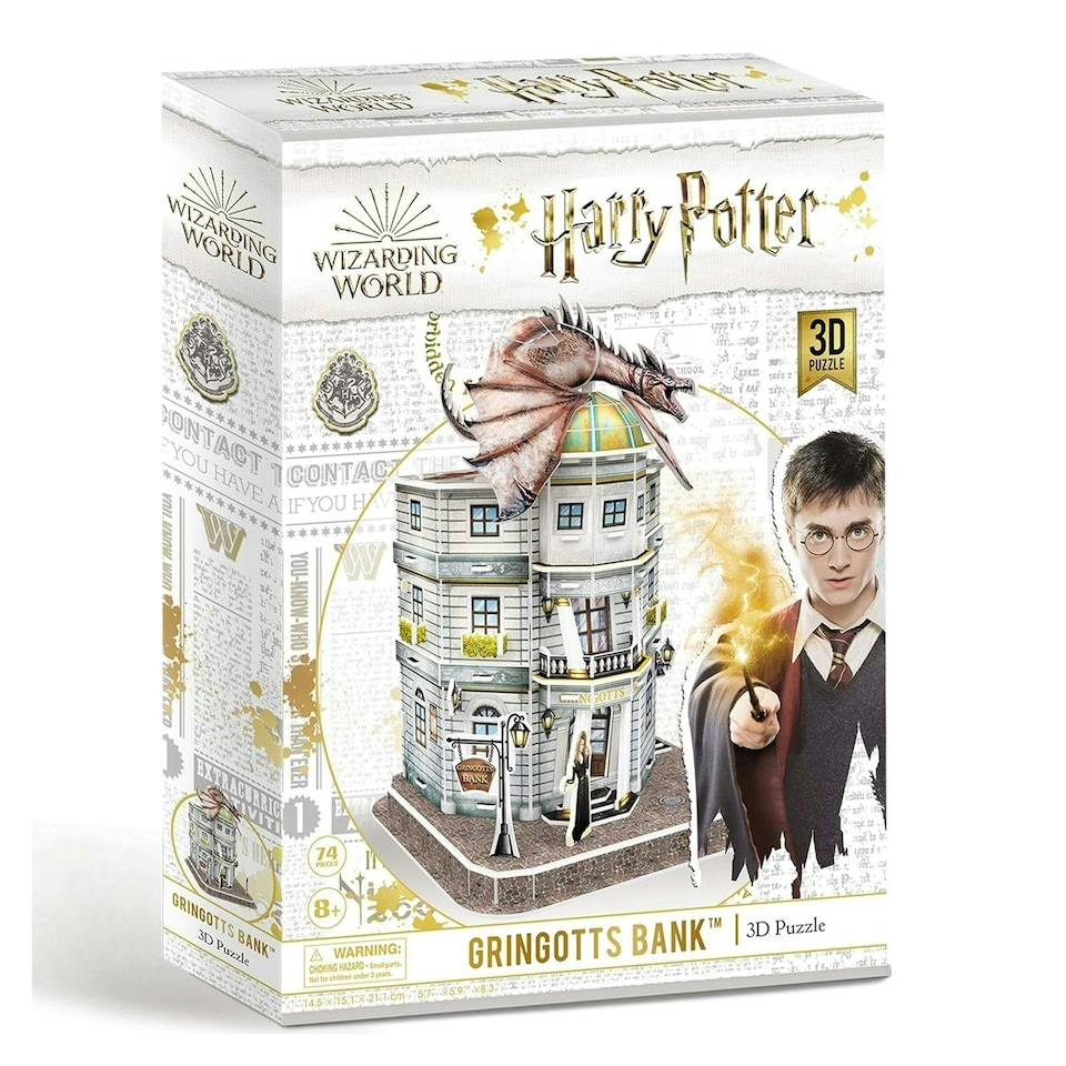 image 1 of University Games 3D Puzzle Harry Potter Gringotts Banks