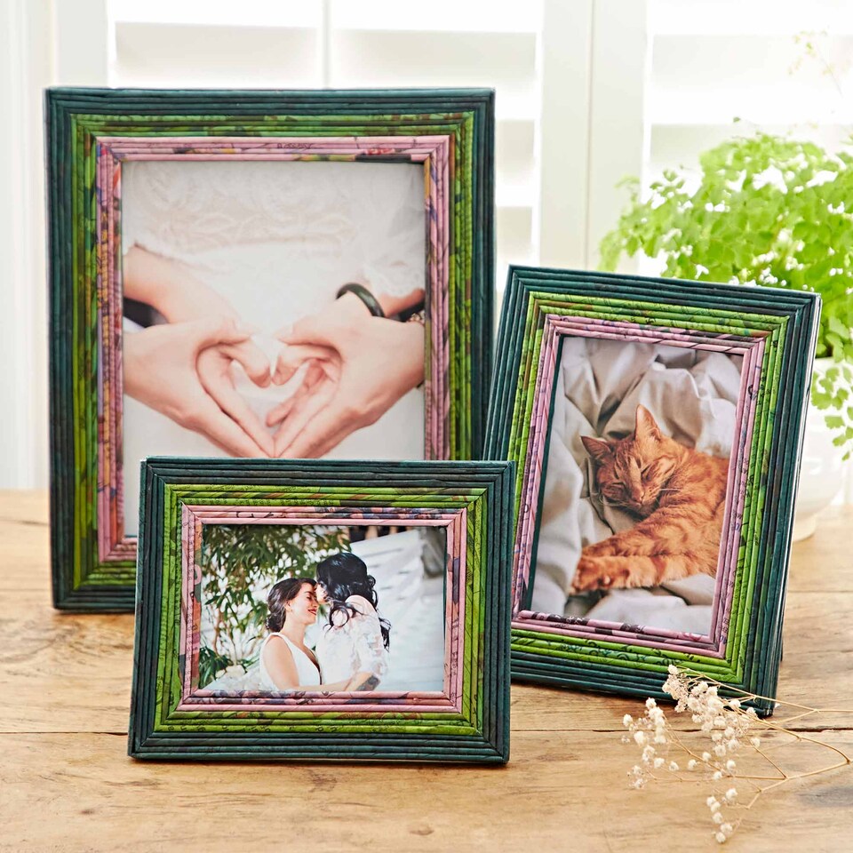 image 1 of Recycled Newspaper Photo Frame