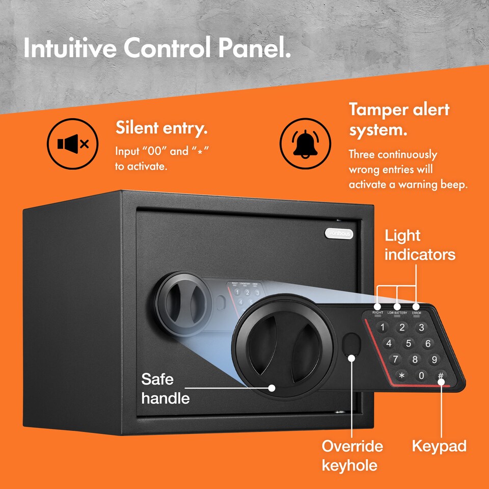 image 1 of VonHaus 27L Electronic Safe Box with Digital Keypad