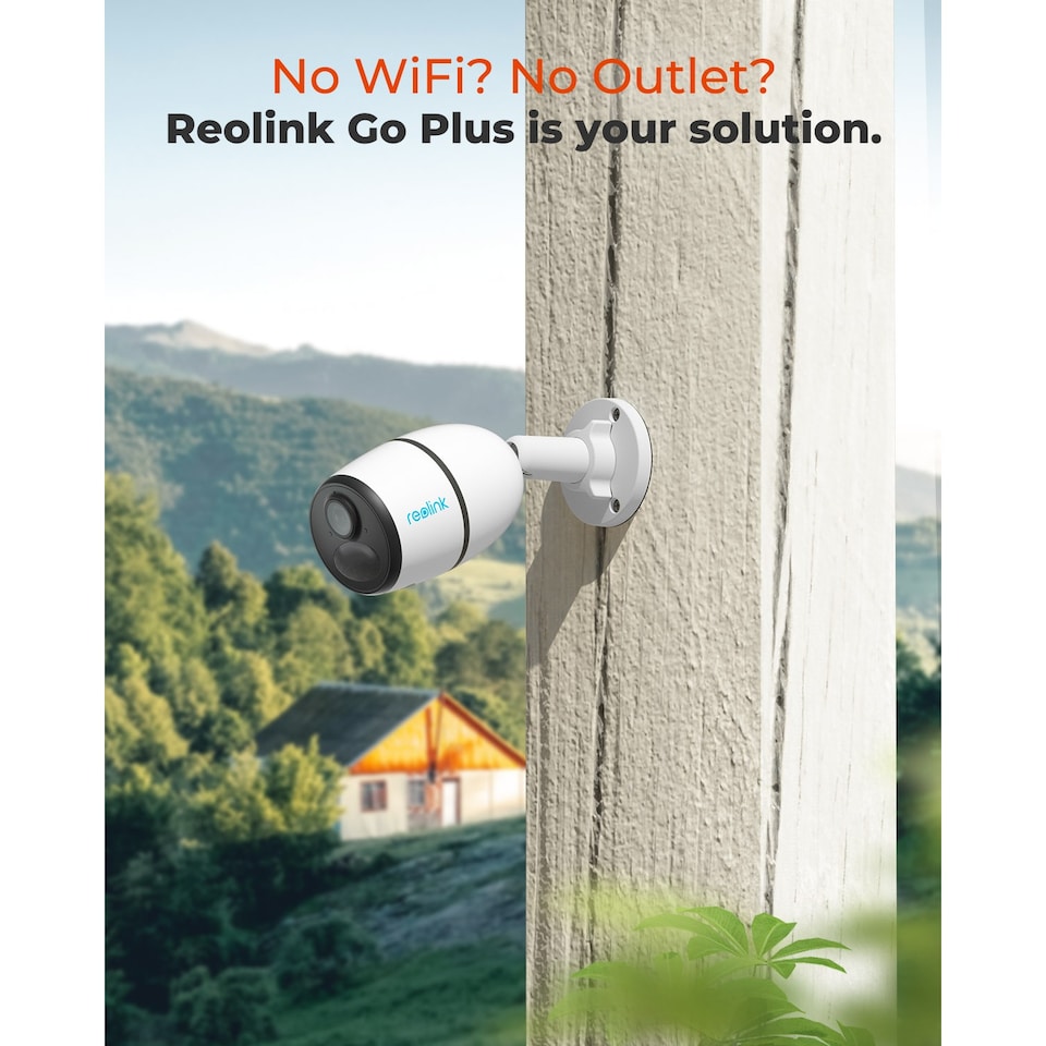 image 1 of Reolink Advantage Series G330 2K Battery 4G LTE Outdoor Security Camera with Solar Panel + 64GB