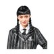 image 3 of Wednesday Unisex Adult Wig - Black - One Size One Size